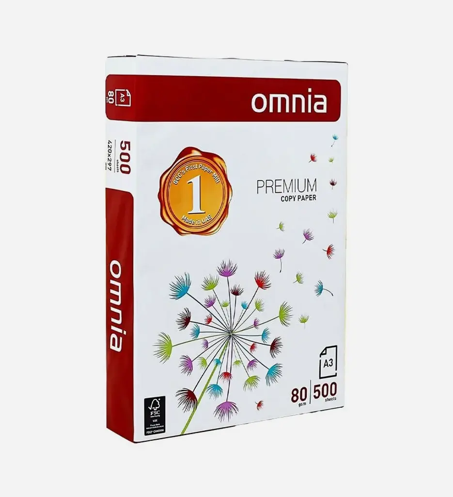 Rame Papier Blanc A3 Omnia 80Gr 500F