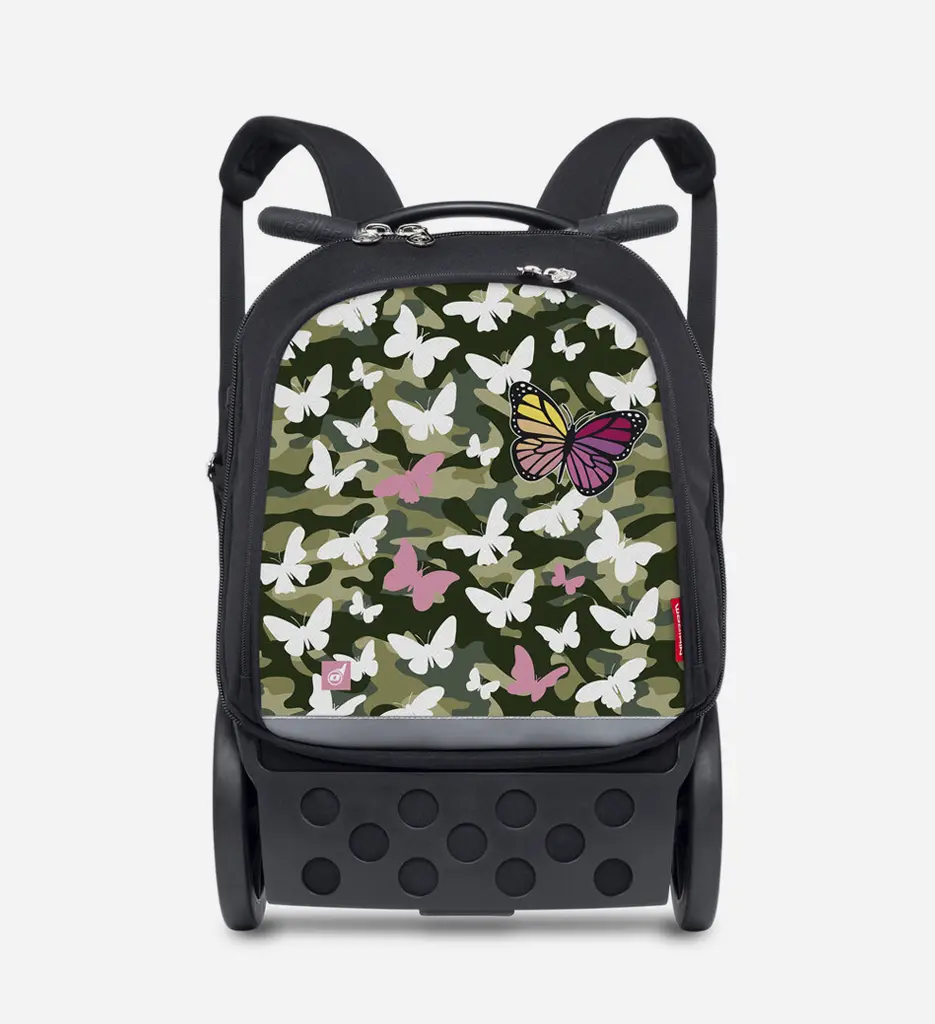 Sac à dos scolaire trolley ROLLER UP Butterfly Camo
