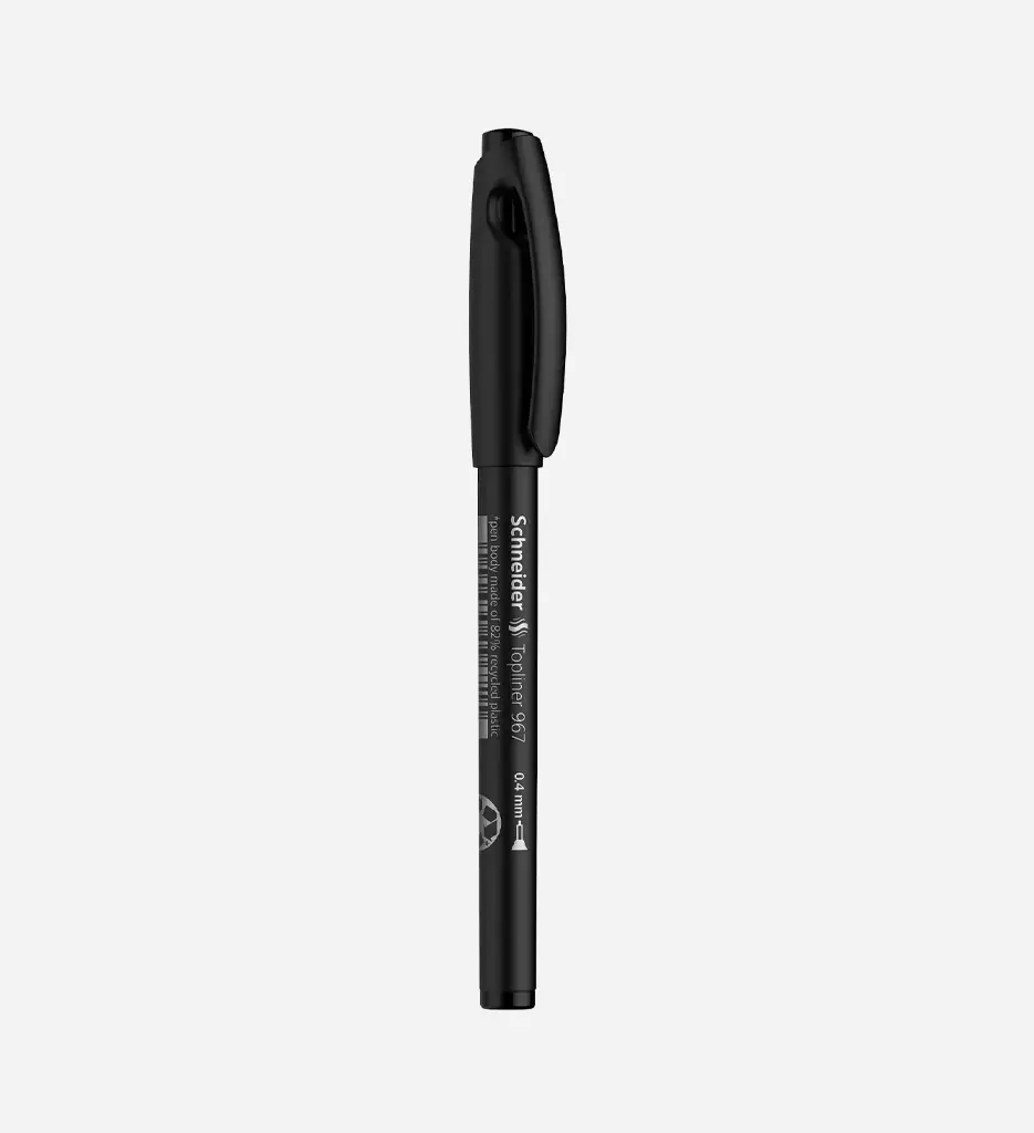 Stylo Pointe Fine Topliner 967 Noir - Schneider