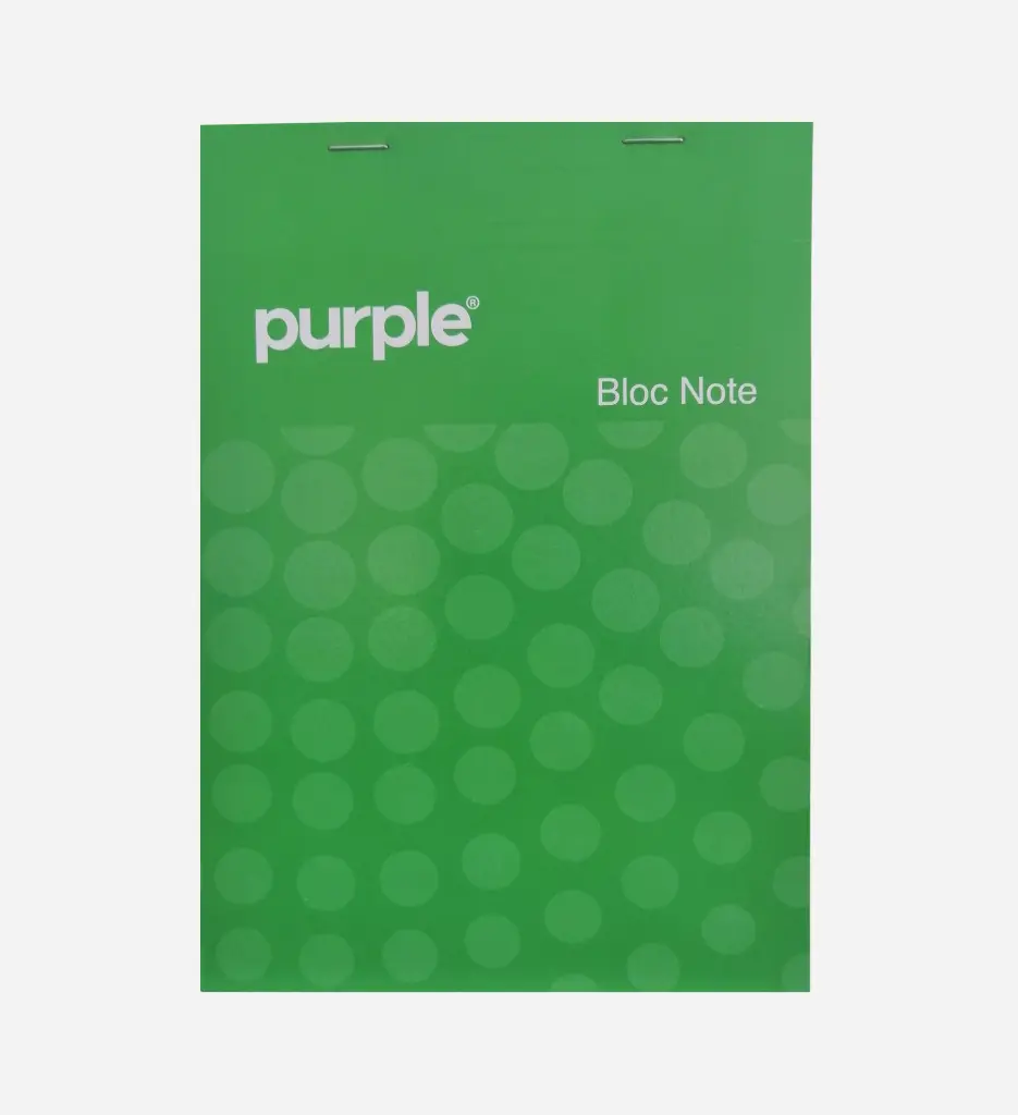 Bloc Note 100P 14,8*21 Assortis - Purple