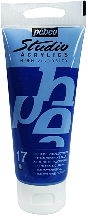 Acrylique Studio High Viscosity 100ML Bleu Phtalocyanine - PEBEO 