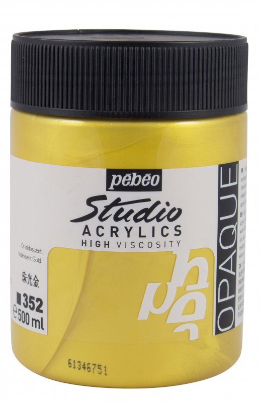 Acrylique Studio High Viscosity 500ML Or - PEBEO