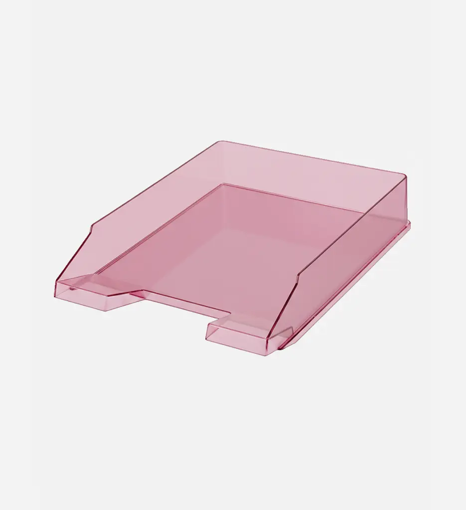 Bac à Courrier Transparent Rose - Ark