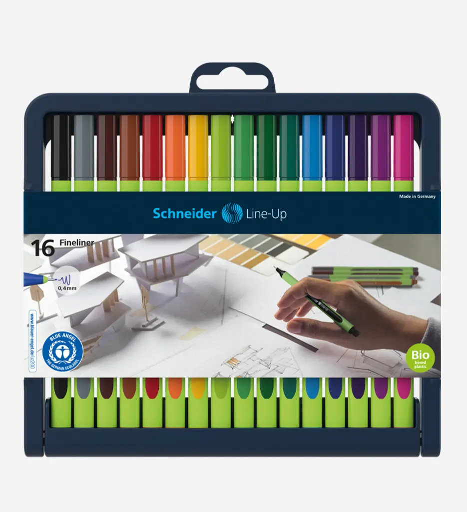 Boite De 16 Fineliners Line-up Schneider - Assorties