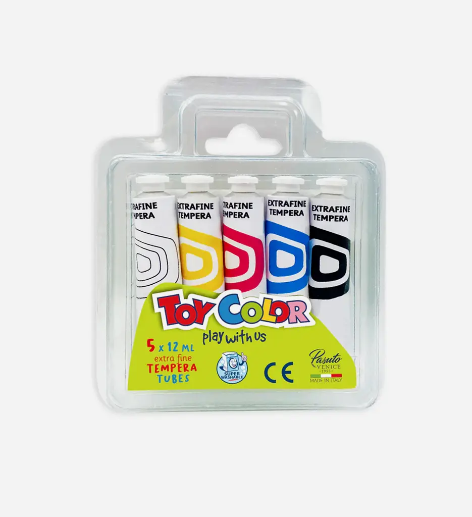 Boite De 5 Tubes De Gouache Couleurs 12ml - Toycolor