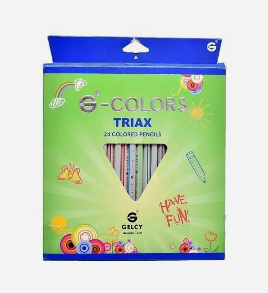 Boite de 24 Crayons de Couleur Long -TRIAX