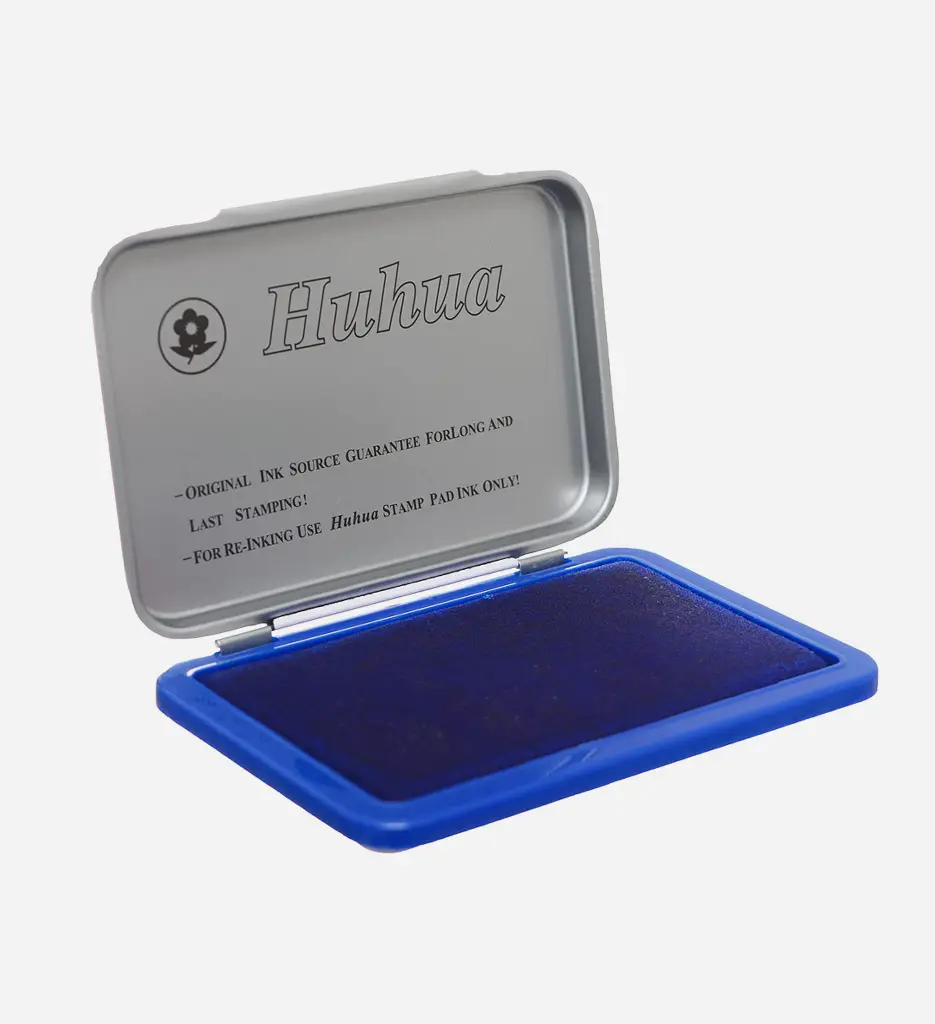 Boite à Tampon Bleu - Huhua