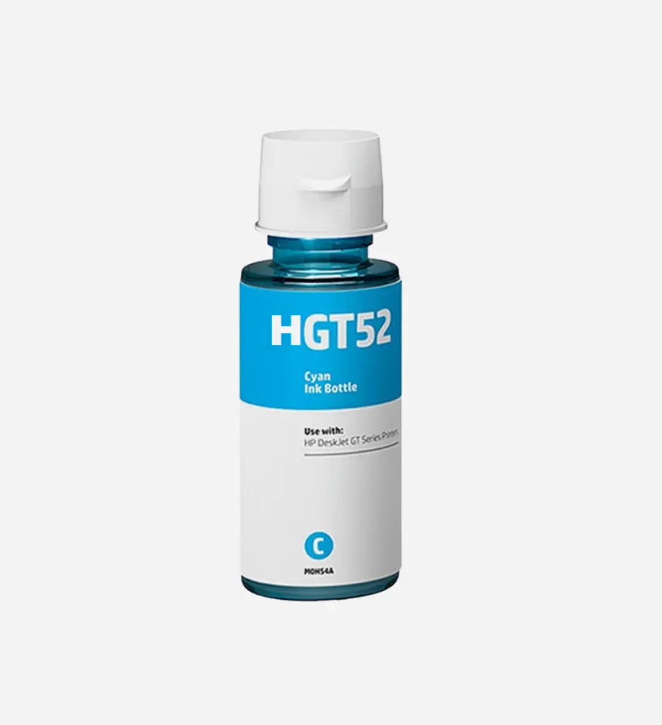 Bouteille D'encre HP GT52 Cyan Compatible