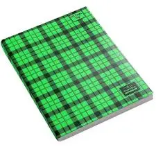 Cahier Carreaux 192P 17x22 Séyès PP 70Gr Vert - YAMAMA
