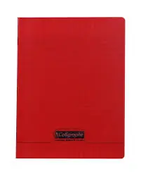 Cahier Piqué 192P 17x22 90Gr PP Rouge - CALLIGRAPHE