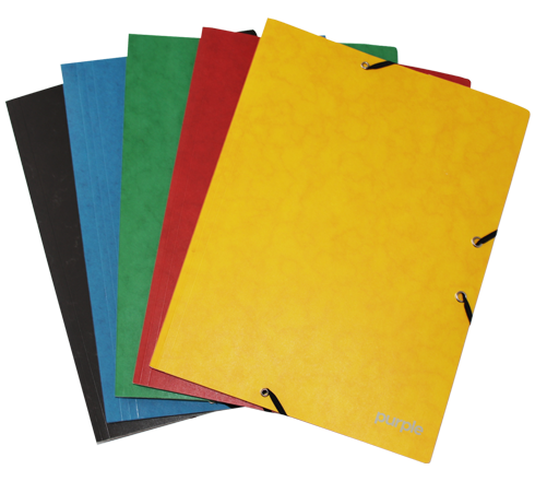 Chemise à 3 rabats en Carton Essential - Jaune