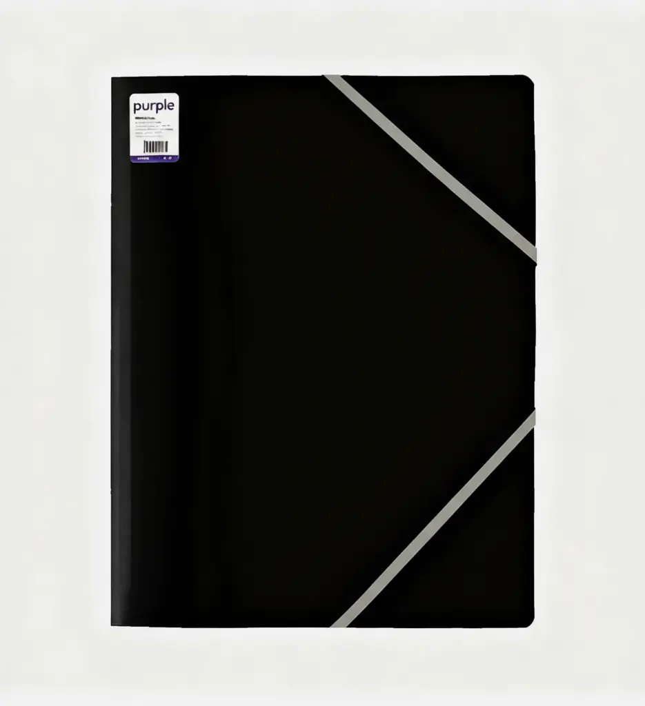 Chemise 3 Rabats en Carton Essential Noir - Purple