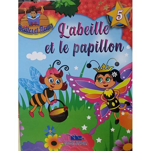 Collection Abeilles et Fleurs L'abeille et le papillon