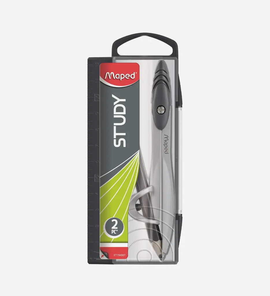 Compas Mine Ecolier Metallique Study + Mine 02 Mm