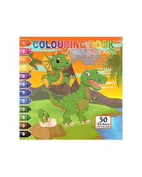 Coulouring Book Dinosaur Park + Stickers