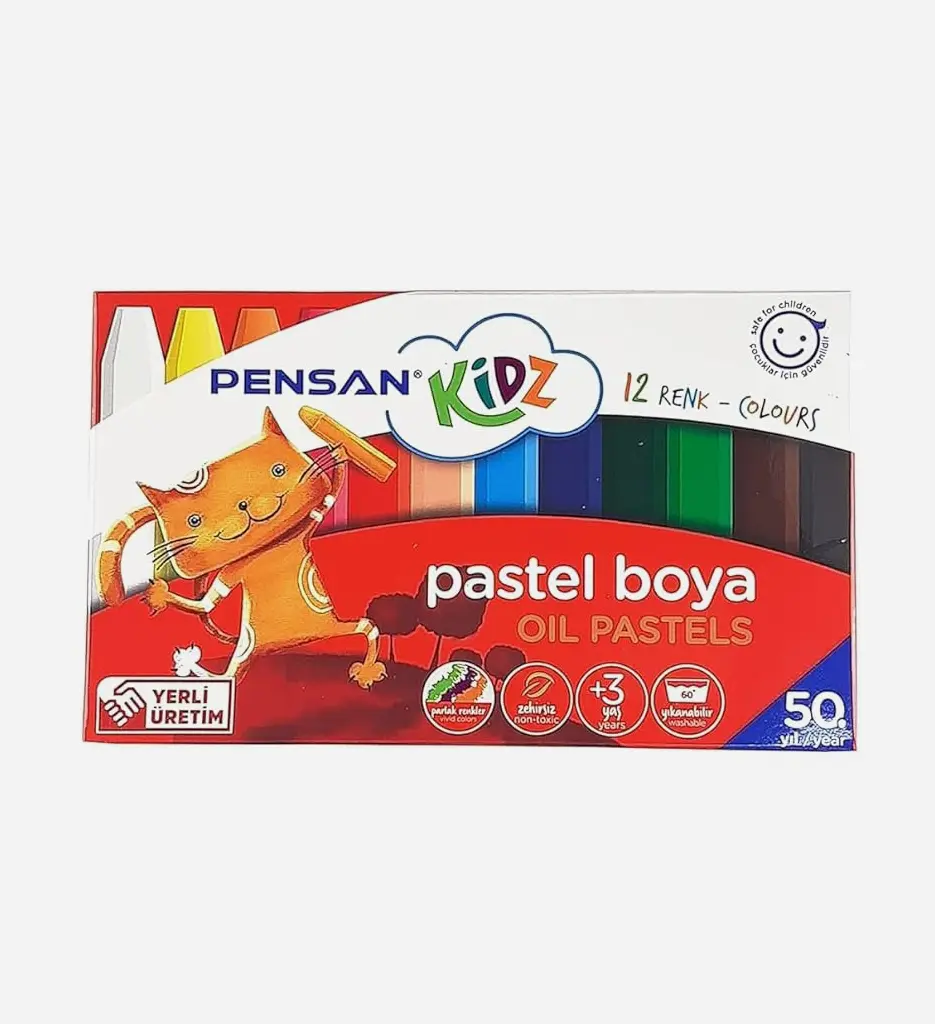 Crayon Pastel oil 12 couleur - PENSAN 