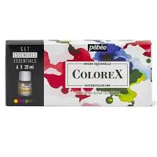 Encre Aquarelle Colorex Set 6*20ML - PEBEO