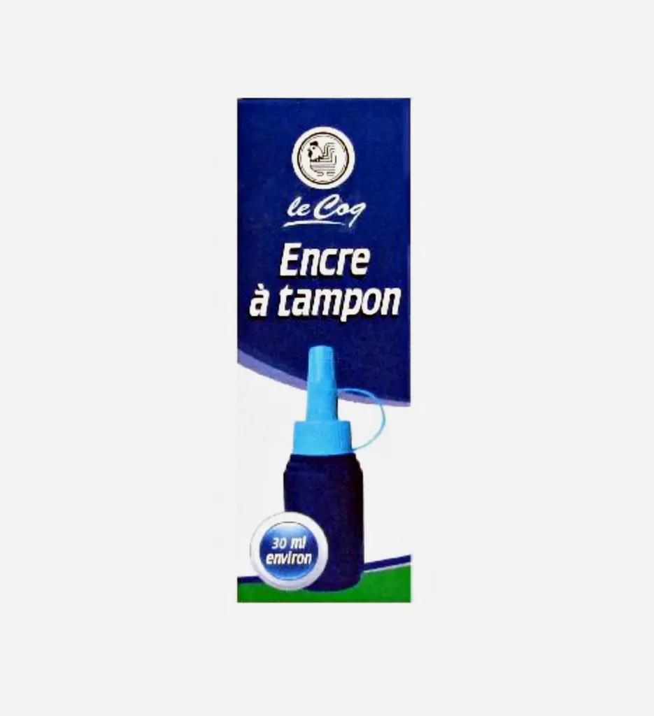 Encre à tampon Bleu - Le Coq