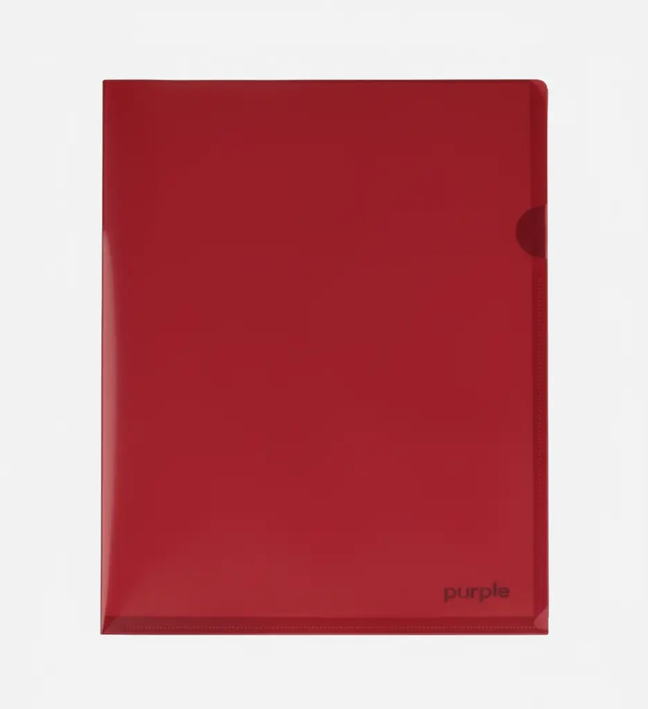 Lot de 10 Pochettes à coin en PP Rouge - Purple