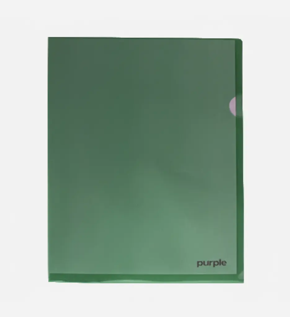 Lot de 10 Pochettes à coin en PP Vert - Purple