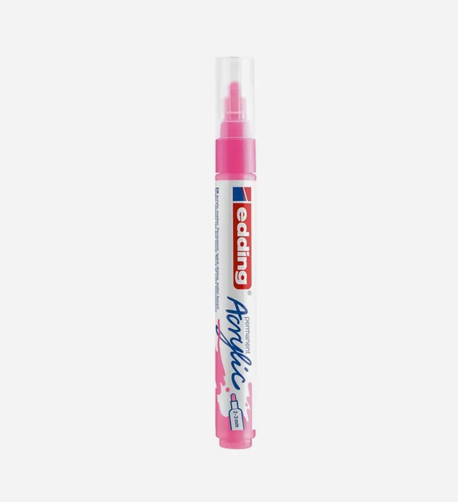 Marqueur Acrylique 2-3 Mm Rose Fluo 5100 - EDDING