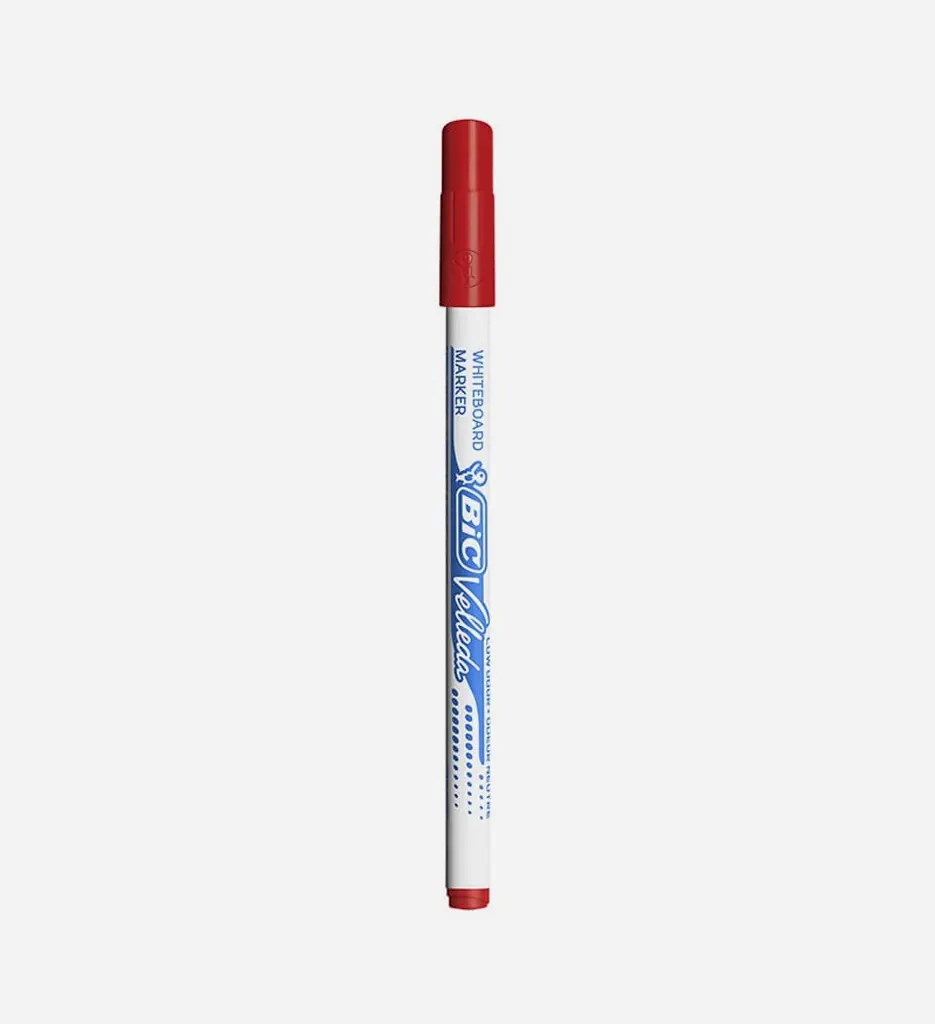 Marqueur Effaçable Pointe Fine Rouge VELLEDA - BIC 