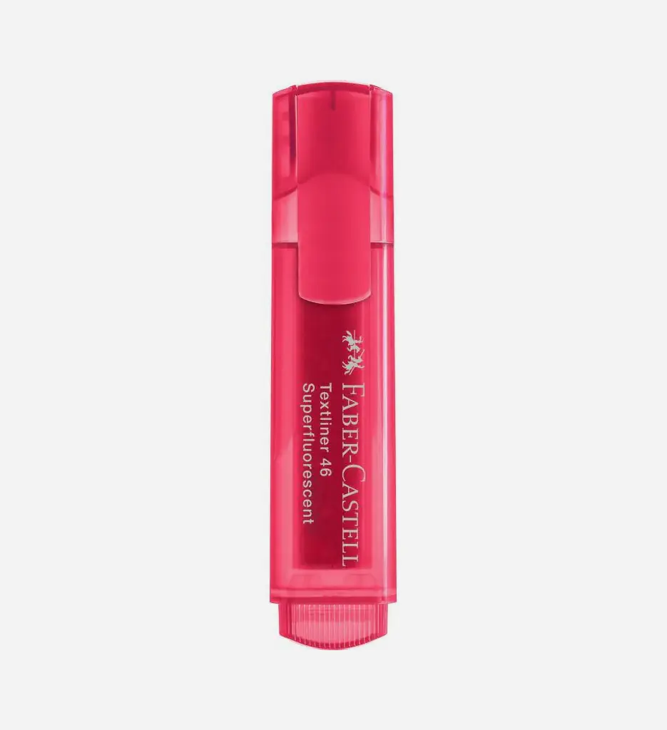 Marqueur Fluo Rouge - FABER CASTELL 