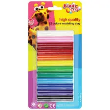 Pate à modeler de 12 couleurs 165Gr - kiddy Clay