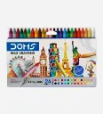 Set de 24 Crayons Pastel de Cire Extra Longue - DOMS