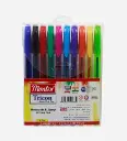 Pochette de 10 Stylo à Bille 1MM Tricon - Montex